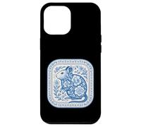 Patrón de cerámica floral Degu azul de Delft Carcasa para iPhone 12 Pro Max