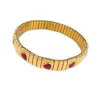 Patrón de cereza de fresa elástico artesanía italiana joyas de acero inoxidable regalo de moda para mujeres encanto de fruta, フリーサイズ