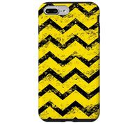 Patrón de cheurón Envejecido en Zigzag Amarillo y Negro Carcasa para iPhone 7 Plus/8 Plus
