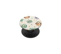 Patrón de Cinta de Casete Colorido Retro Amante de la música Vintage PopSockets PopGrip Adhesivo