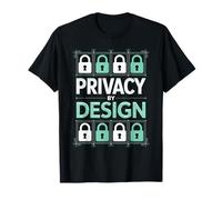 Patrón de Circuito de candado de Seguridad Privacy by Design Tech Camiseta