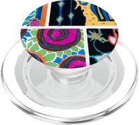 Patrón de collage Art Deco y Art Nouveau PopSockets PopGrip para MagSafe