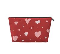 Patrón de corazón de San Valentín, Bolsa de artículos de tocador Bolsa de Maquillaje Bolsa de cosméticos Bolsa de artículos de tocador de Viaje portátil