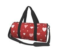 Patrón de corazón de San Valentín, Bolsa de Viaje de Gran Capacidad, Bolso Redondo, Bolsa de Viaje Deportiva, Bolsa de Mano, Bolsa de Fitness