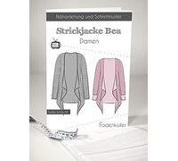 Patrón de costura e instrucciones de costura para chaqueta de punto para mujer Bea.