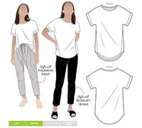 Patrón de costura estilo arco - Teagan Knit Top (tallas 04-16)