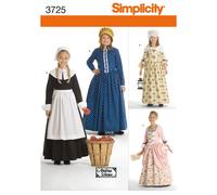 Patrón De Costura SIMPLICITY 3725 Para Niños Y Niñas Tallas 3 - 6 Y 7 - 14