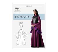 SIMPLICITY Patrón de costura S9089 Disfraz de fantasía para mujer, 6-8-10-12-14, H5