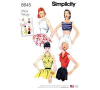 Patrón de costura Simplicity, papel, blanco, varios