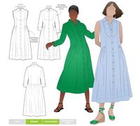 Patrón de costura Style Arc - Vestido tejido Hampton (tallas 04-16)