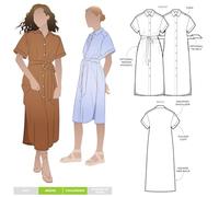 Patrón de costura Style Arc - Vestido tejido Palmer (tallas 10-22)