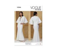 Patrón de costura Vogue V2066H5 para vestido de mujer por Badgley Mischka H5 (6-8-10-12-14)