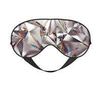Patrón de cristal de diamante abstracto con purpurina impreso, Cubreojos completos Antifaz bloqueador de luz Antifaz para dormir Antifaz suave con los ojos vendados Noche