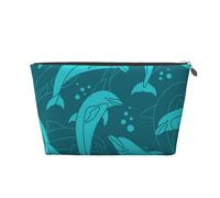 Patrón de Delfines, Bolsa de artículos de tocador Bolsa de Maquillaje Bolsa de cosméticos Bolsa de artículos de tocador de Viaje portátil