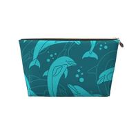 Patrón de Delfines, Bolsa de Maquillaje Bolsa de cosméticos Bolsa de artículos de tocador de Viaje portátil Bolsa de artículos de tocador