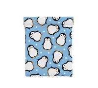 Patrón de Dibujos Animados Lindo pingüino, Squeeze Top Wallet Bolsa de Almacenamiento para Mujer Monedero pequeño Bolsa de Cambio