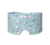 Patrón de dientes Diente Caricatura dental,Máscara para ojos con bloqueo de luz y protección ocular completa para dormir, orejeras y ojos.