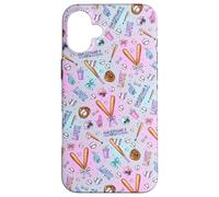 Patrón de diseño Femenino Love Baseball Pink Coquette para niñas Carcasa para iPhone 16 Plus