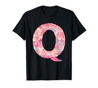 Patrón de escala de sirena Q Letra Diseño Arte Camiseta
