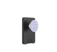 Patrón de Estampado Floral Indio en Azul PopSockets PopWallet para MagSafe