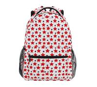 Patrón De Estrella De América Mochila Gran Capacidad Mochila Escolar Antirrobo Mochilas Deportivas Para Vuelta Al Cole Viaje Trabajo 29X40Cm