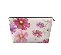 Patrón De Flor De Cosmos Dibujado A Mano, Bolsa de artículos de tocador Bolsa de Maquillaje Bolsa de cosméticos Bolsa de artículos de tocador de Viaje portátil