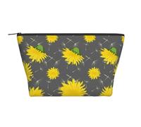 Patrón De Flor De Diente De León De Dibujos Animados, Bolsa de artículos de tocador Bolsa de Maquillaje Bolsa de cosméticos Bolsa de artículos de tocador de Viaje portátil