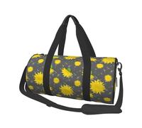 Patrón De Flor De Diente De León De Dibujos Animados, Bolsa de Viaje de Gran Capacidad, Bolso Redondo, Bolsa de Viaje Deportiva, Bolsa de Mano, Bolsa de Fitness