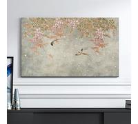 Patrón De Flores De Interior De Estilo Chino Cubierta De La Pantalla Del Televisor, El Sol Universal / Paño Protector Contra El Polvo, Suave Capucha De Televisión Para Varios Tipos De TV-A||28inch