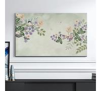 Patrón De Flores De Interior De Estilo Chino Cubierta De La Pantalla Del Televisor, El Sol Universal / Paño Protector Contra El Polvo, Suave Capucha De Televisión Para Varios Tipos De TV-B||37inch