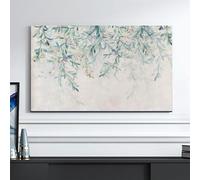 Patrón De Flores De Interior De Estilo Chino Cubierta De La Pantalla Del Televisor, El Sol Universal / Paño Protector Contra El Polvo, Suave Capucha De Televisión Para Varios Tipos De TV-D||28inch