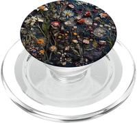Patrón De Flores De Jardín De Margaritas De Flores Florales PopSockets PopGrip para MagSafe