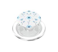Patrón de Flores Silvestres Azul Cielo Flores Floral PopSockets PopGrip para MagSafe