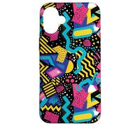 Patrón de Forma Pop en Zigzag Retro de los años 80 y 90 Carcasa para iPhone 16 Plus
