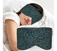 Patrón de fórmulas matemáticas escritas a mano, Antifaz para dormir, ideal para el hogar, viajes y trabajo por turnos. Cubre completamente los ojos y bloquea la luz.