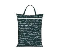 Patrón de fórmulas matemáticas escritas a mano,Bolsa de viaje para ropa sucia, bolsa plegable para ropa sucia