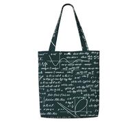 Patrón de fórmulas matemáticas escritas a mano,Bolsas de supermercado reutilizables, bolsas de compras, bolsas de lona de gran capacidad, bolso de hombro