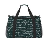 Patrón de fórmulas matemáticas escritas a Mano,Bolsas Deportivas, Bolsos de Viaje Deportivos Cruzados de Mano, Bolsas de Viaje de Gran Capacidad para Mujeres y Hombres.