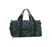 Patrón de fórmulas matemáticas escritas a Mano,Bolso Deportivo Bandolera de Mano, Bolsa de Deporte, Bolsa de Viaje de Gran Capacidad para Mujeres y Hombres.