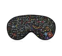 Patrón de fórmulas matemáticas escritas a mano, máscara para dormir con los ojos vendados, correas ajustables para la cabeza, cubierta para los ojos para mujeres, hombres, niñas y niños