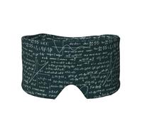 Patrón de fórmulas matemáticas escritas a mano,Máscara para ojos con bloqueo de luz y protección ocular completa para dormir, orejeras y ojos.