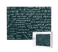 Patrón de fórmulas matemáticas escritas a Mano,Rompecabezas de Madera de 500 Piezas, Juego Familiar, Rompecabezas para Adultos, Adolescentes, decoración del hogar