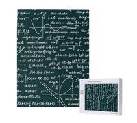 Patrón de fórmulas matemáticas escritas a Mano,Rompecabezas de Madera de 500 Piezas para Adultos y Adolescentes.