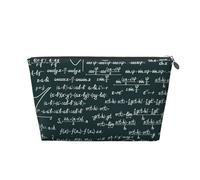 Patrón de fórmulas matemáticas manuscritas, Bolsa de artículos de tocador Bolsa de Maquillaje Bolsa de cosméticos Bolsa de artículos de tocador de Viaje portátil