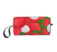 Patrón de Fruta de Lichi, Bolsa de Maquillaje Bolsa de cosméticos Bolsa de artículos de tocador de Viaje portátil Bolsa de Maquillaje