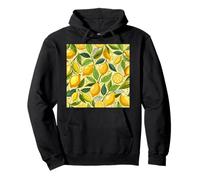 PATRÓN DE FRUTAS LIMONES CON HOJAS PATRÓN DE LIMÓN Sudadera con Capucha