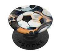 Patrón de fútbol para fanáticos del fútbol, Juego de Amor, Partido de Buen fútbol PopSockets PopGrip Adhesivo