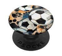 Patrón de fútbol para fanáticos del fútbol, Juego de Amor, Partido de Buen fútbol PopSockets PopGrip Adhesivo