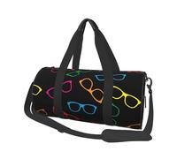 Patrón de Gafas de Colores, Bolsa de Viaje de Gran Capacidad, Bolso Redondo, Bolsa de Viaje Deportiva, Bolsa de Mano, Bolsa de Fitness
