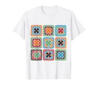 Patrón de Ganchillo Estilo Ganchillo Granny Square Camiseta